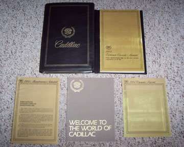 1984 Cadillac Eldorado Owner's Manual Set