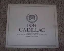1984 Cadillac Eldorado Body Foldout Electrical Wiring Circuit Diagrams Manual