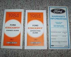 1984 Ford Escort Owner's Manual Set