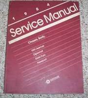 1984 Chrysler Fifth Avenue Service Manual