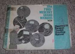 1984 Mercury Grand Marquis Electrical & Vacuum Troubleshooting Manual