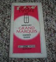 1984 Mercury Grand Marquis Owner's Manual