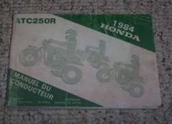 1984 Honda ATC250R Owner's Manual