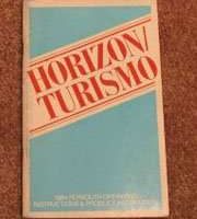 1984 Plymouth Horizon & Turismo Owner's Manual