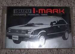 1984 Isuzu I-Mark Owner's Manual