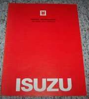 1984 Isuzu I-Mark Service Information Manual Supplement