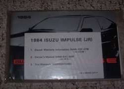 1984 Isuzu Impulse Owner's Manual