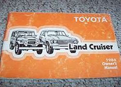 1984 Toyota Land Cruiser Owner's Manual