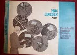1984 Lincoln Town Car Electrical Wiring & Vacuum Diagram Troubleshooting Manual