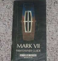 1984 Lincoln Mark VII Owner's Manual