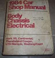 1984 Ford LTD Body, Chassis & Electrical Service Manual