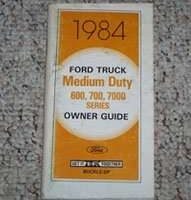 1984 Ford B-Series Truck Owner's Manual