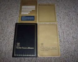 1984 Cadillac Deville & Fleetwood Owner's Manual Set