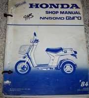 1984 Honda Gyro NN50MD Service Manual