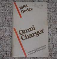 1984 Dodge Omni & Charger Owner's Manual