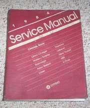 1984 Dodge Rampage Chassis & Body Service Manual