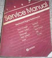 1984 Chrysler E-Class Electrical & Engine Performance Service Manual