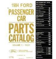 1984 Ford LTD Parts Catalog Text & Illustrations