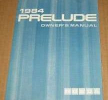 1984 Honda Prelude Owner's Manual