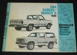 1984 Ford Ranger & Bronco II Electrical Wiring Diagrams Troubleshooting Manual