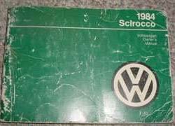 1984 Volkswagen Scirocco Owner's Manual