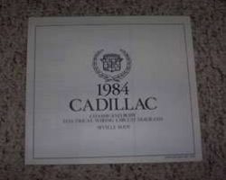 1984 Cadillac Seville Body Foldout Electrical Wiring Circuit Diagrams Manual
