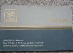 1984 Buick Skylark Owner's Manual