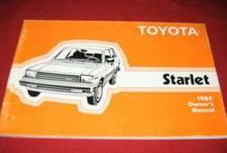 1984 Toyota Starlet Owner's Manual