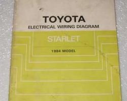 1984 Toyota Starlet Electrical Wiring Diagram Manual