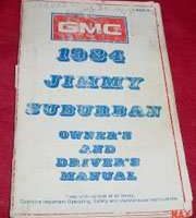 1984 GMC Suburban & Jimmy Owner's Manual