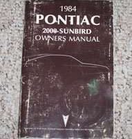 1984 Pontiac Sunbird Owner's Manual