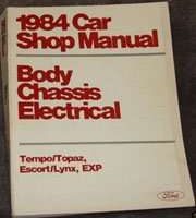 1984 Mercury Topaz & Lynx Body, Chassis & Electrical Service Manual
