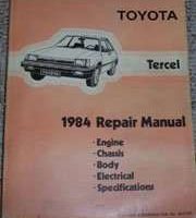 1984 Toyota Tercel Service Repair Manual