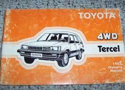 1984 Toyota Tercel 4WD Owner's Manual