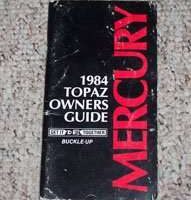 1984 Mercury Topaz Owner's Manual