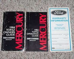 1984 Mercury Topaz Owner's Manual Set