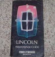 1984 Lincoln Town Car Owner's Manual