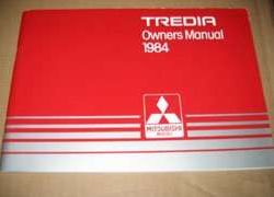 1984 Mitsubishi Tredia Owner's Manual