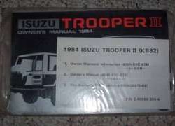 1984 Isuzu Trooper II Owner's Manual