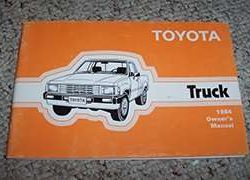 1984 Toyota Truck Owner's Manual