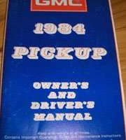 1984 GMC Pickup Truck Owner Operator User Guide Manual