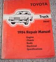 1984 Toyota Truck Diesel Engine Service Repair Manual