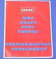 1984 GMC Heavy Duty Truck Models Service Manual Supplement