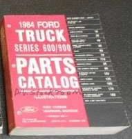 1984 Ford L-Series Trucks Parts Catalog Illustrations