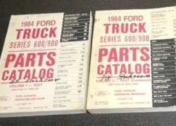1984 Ford F-600 Truck Parts Catalog Text