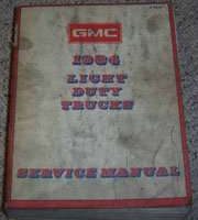 1984 GMC Truck, Suburban & Jimmy Service Manual