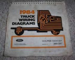 1984 Ford F-150 Truck Large Format Wiring Diagrams Manual