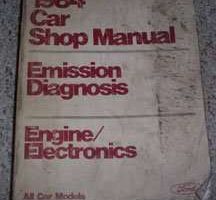 1984 Mercury Cougar Emission Diagnosis & Engine/Electronics Service Manual