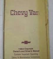 1984 Chevrolet Van Owner's Manual