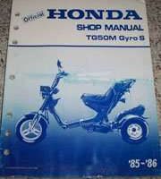 1986 Honda Gyro S TG50M Service Manual